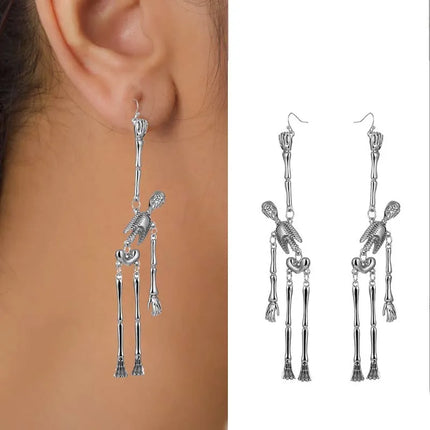 Bashful Skeleton Earrings